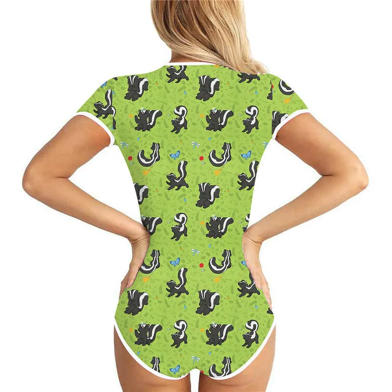 Green Skunk Onesie