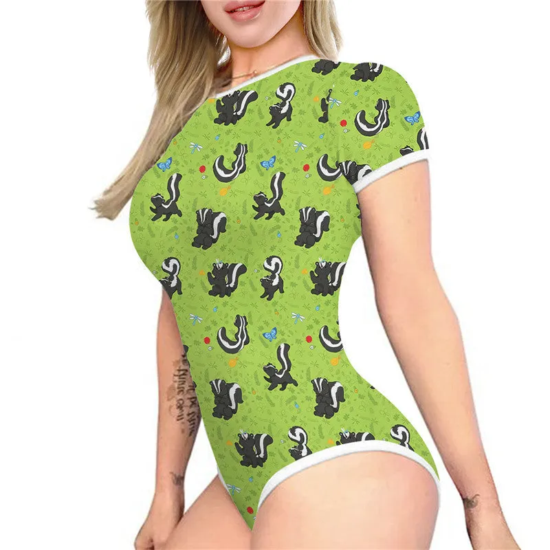 Green Skunk Onesie