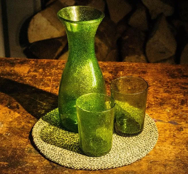 Handmade 25cl Carafe - Apple Green