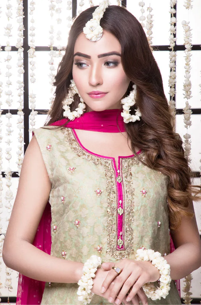 Handwork Embroidered Organza Gharara Suit | SHAHIZAIB Vol 2 | G728