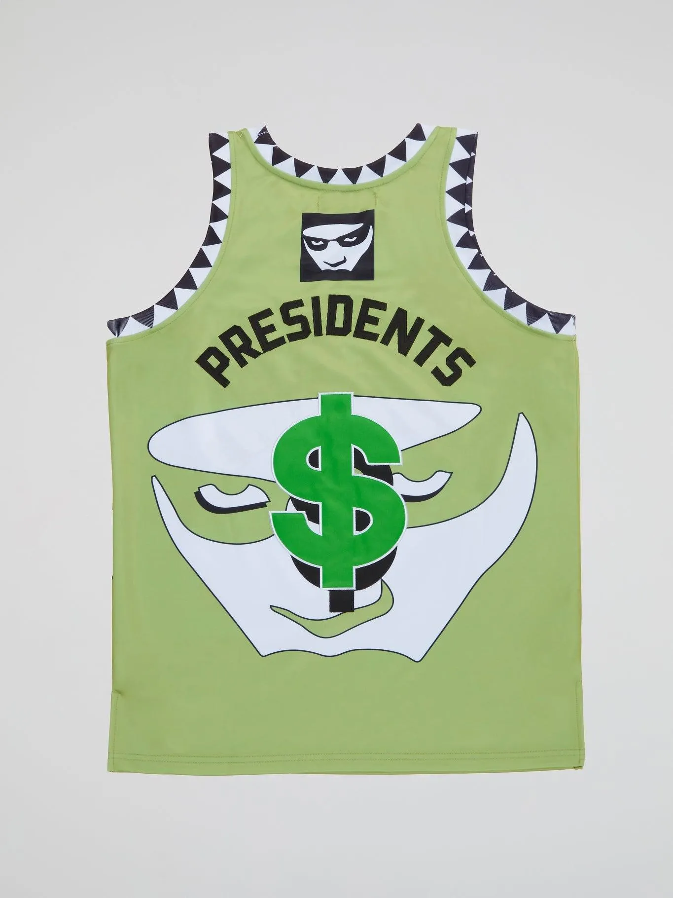 Headgear - Green Dead Presidents Basketball Jersey