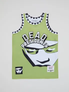 Headgear - Green Dead Presidents Basketball Jersey