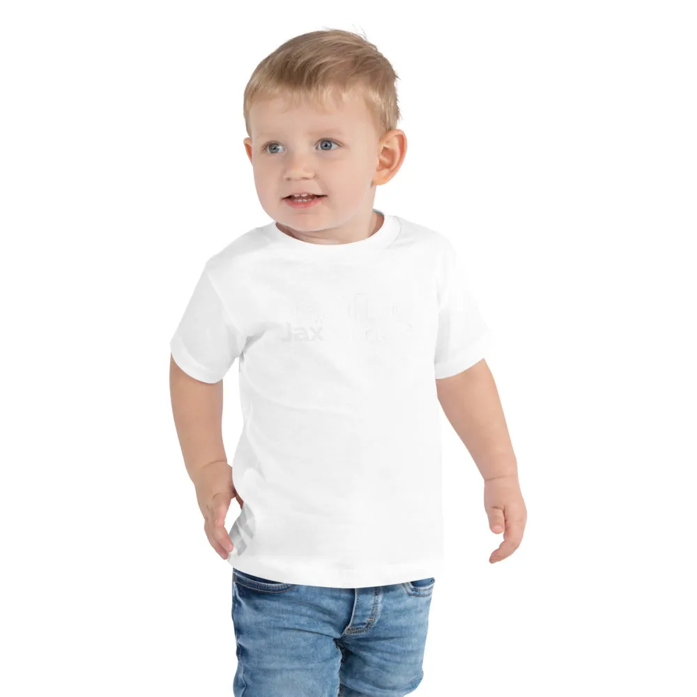 Jax Nutrition White Logo Toddler Short Sleeve Premium Tee (Bella   Canvas 3001T)