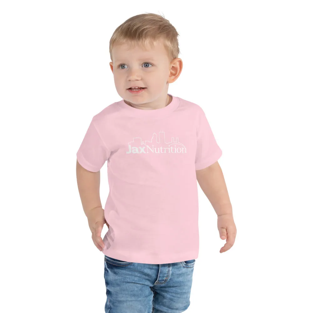 Jax Nutrition White Logo Toddler Short Sleeve Premium Tee (Bella   Canvas 3001T)