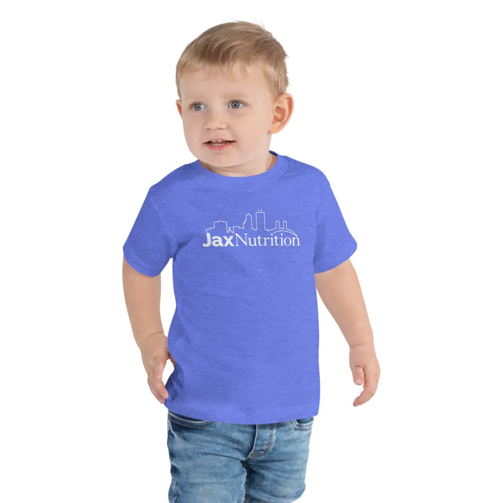 Jax Nutrition White Logo Toddler Short Sleeve Premium Tee (Bella   Canvas 3001T)