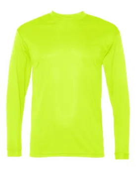 Jerzees Dri-Power Long Sleeve Neon Tee Shirt Bright Yellow