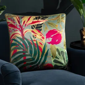 Kali Jungle Foliage Cushion Green