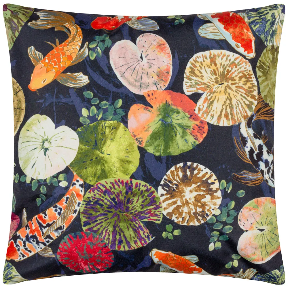 Koi Pond Outdoor Cushion Midnight