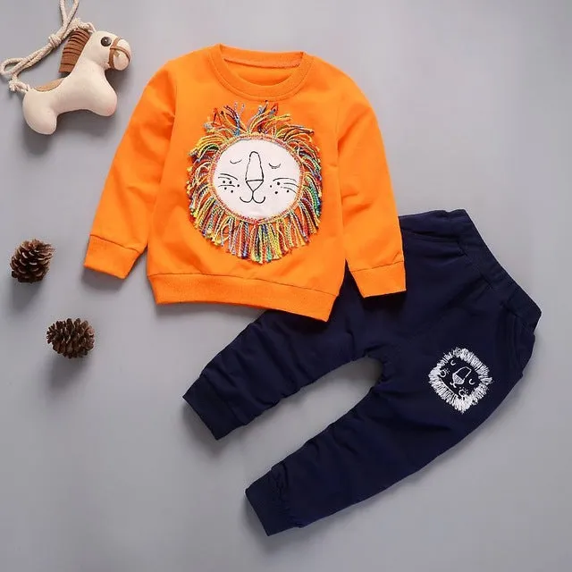 Leo the Lion Sweatshirt and Pants Set