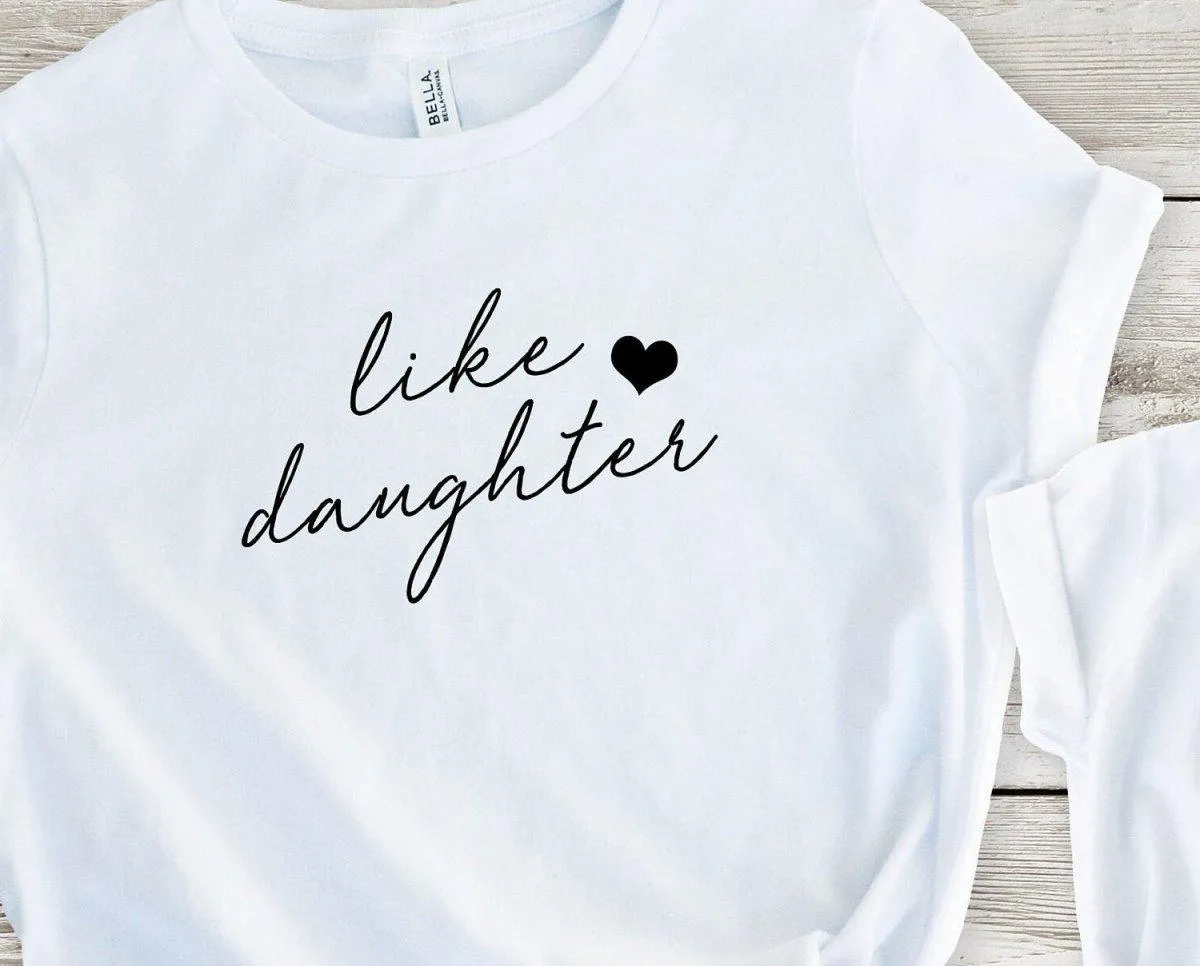 Like Mother and Like Daughter T-shirts, Mum and Daughter Matching, Mama Mini Gifts, Mother's Day Outfit, Mother Daughter Matching T-shirts