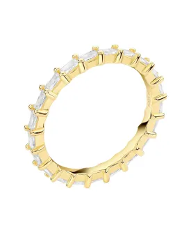 Lilja Ring White 18ct Gold Plated