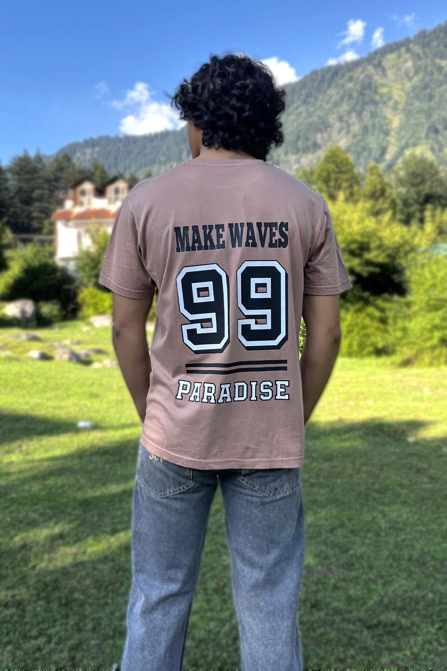 Make Waves Brown T-shirt