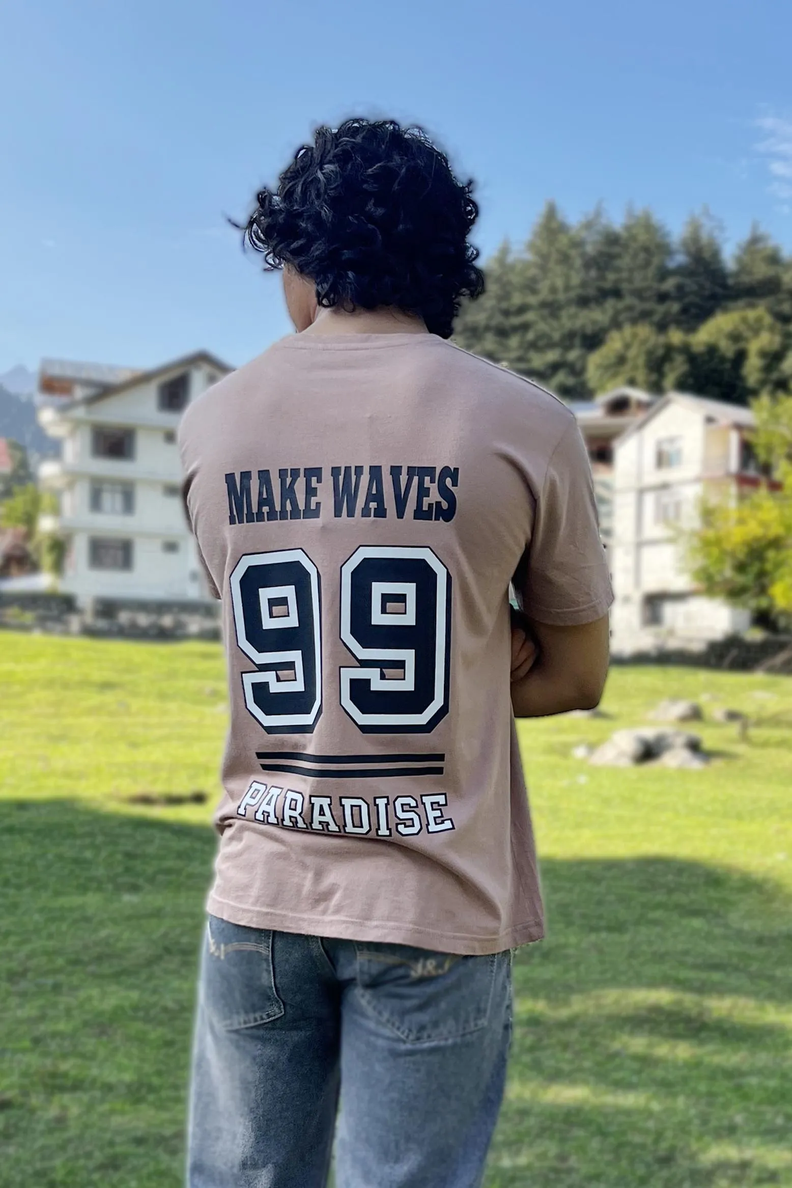 Make Waves Brown T-shirt