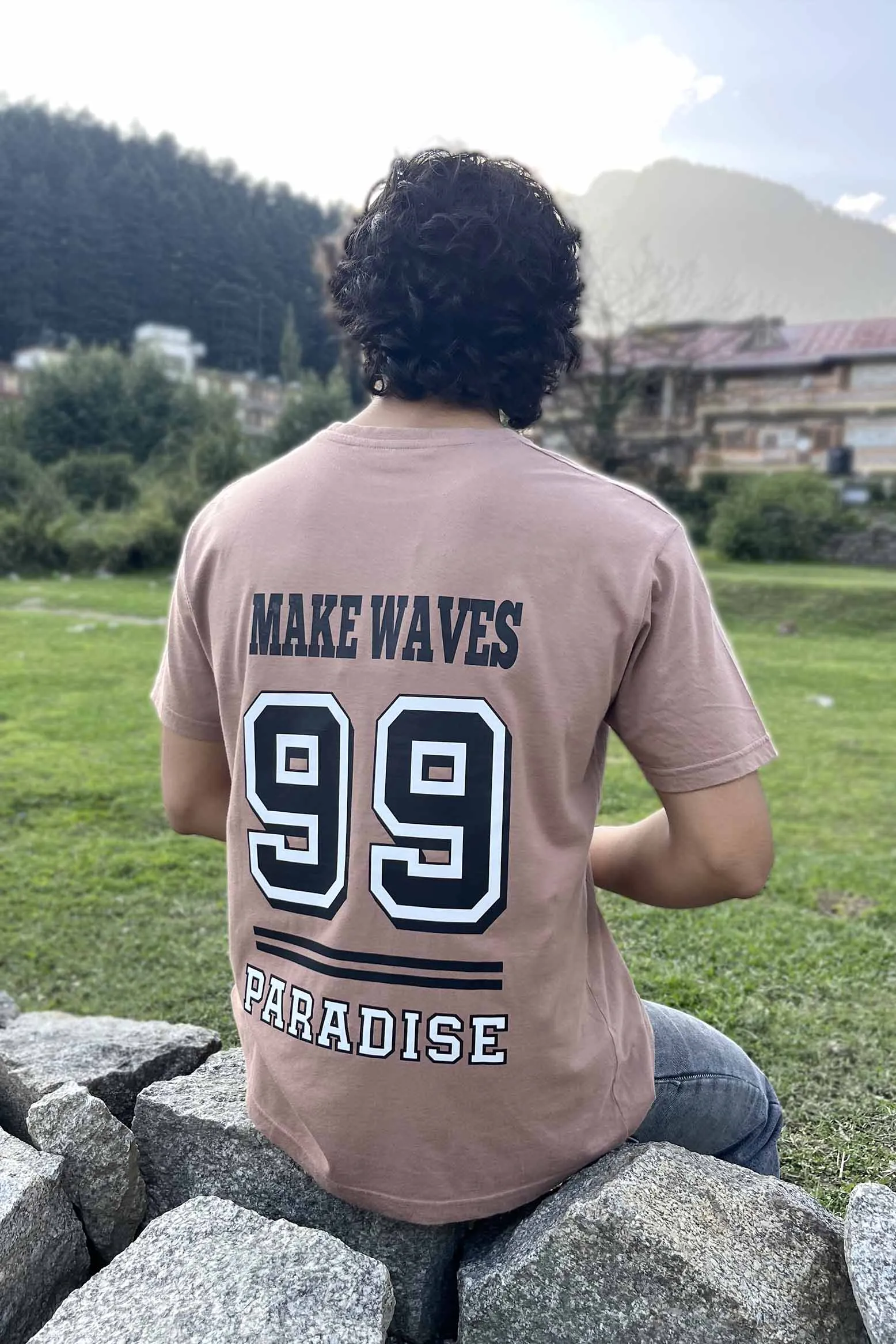 Make Waves Brown T-shirt