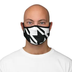 Men's Houndstooth Fitted Polyester Face Mask