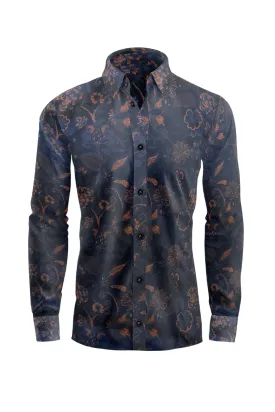 Midnight Foliage Dress Shirt