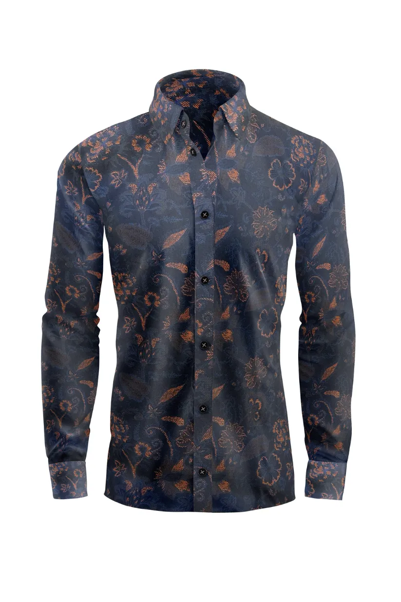 Midnight Foliage Dress Shirt