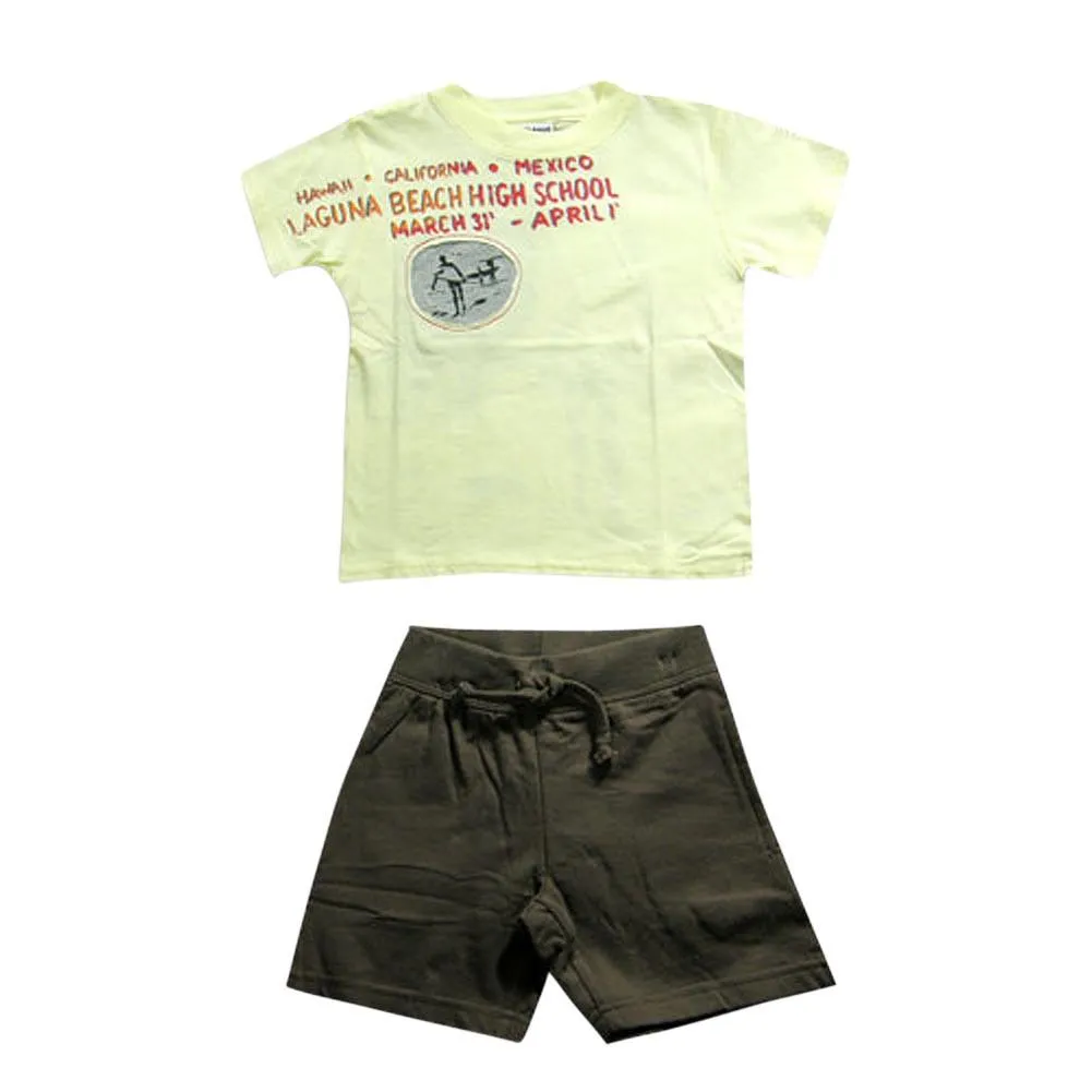 Mish Mish Toddler & Little Boys Cotton Short Sleeve Short Sets SZ 2T - 7