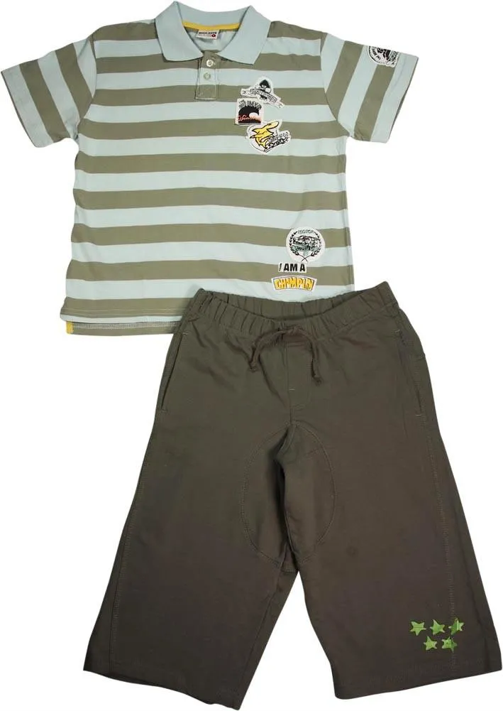 Mish Mish Toddler & Little Boys Cotton Short Sleeve Short Sets SZ 2T - 7