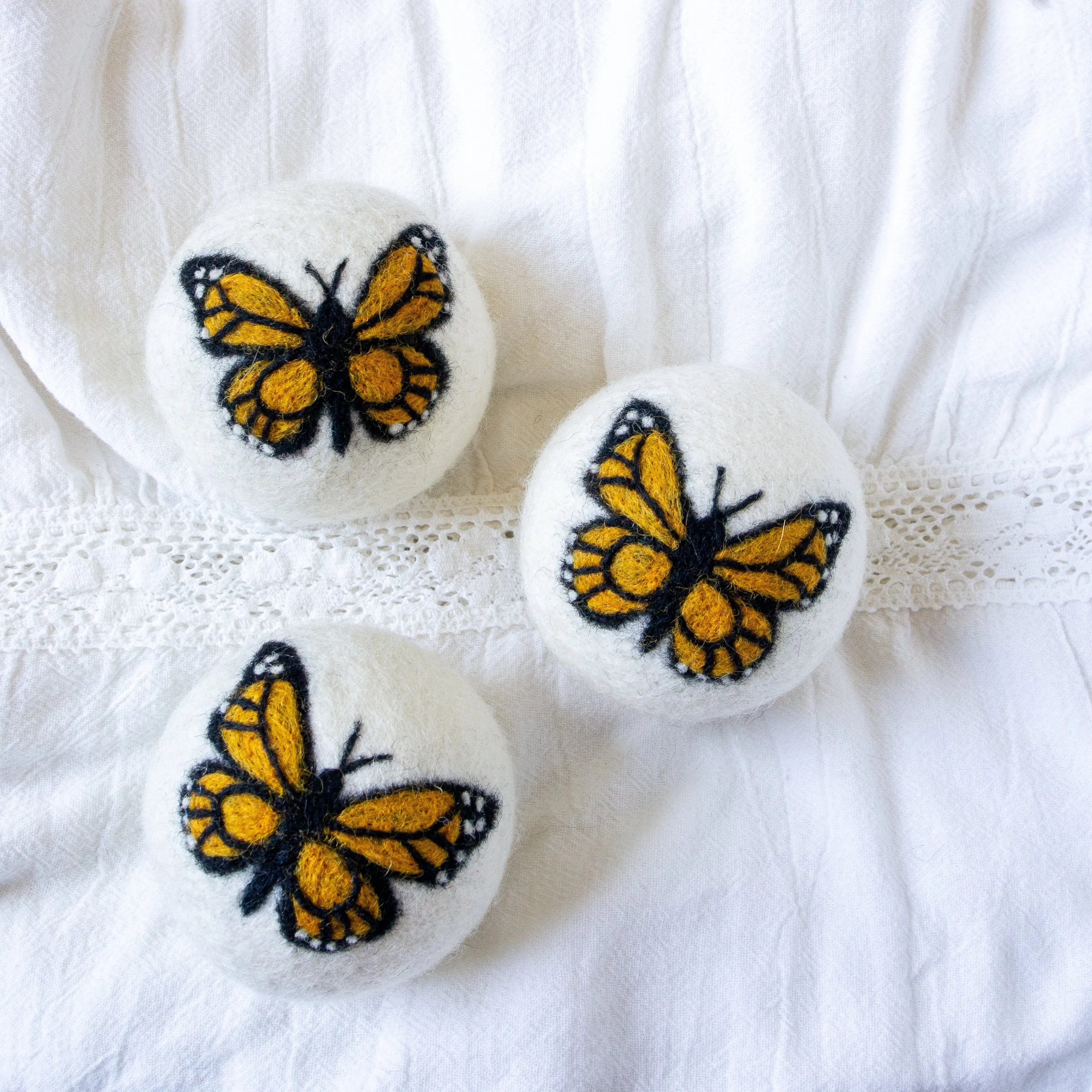 Monarch Butterfly Trio