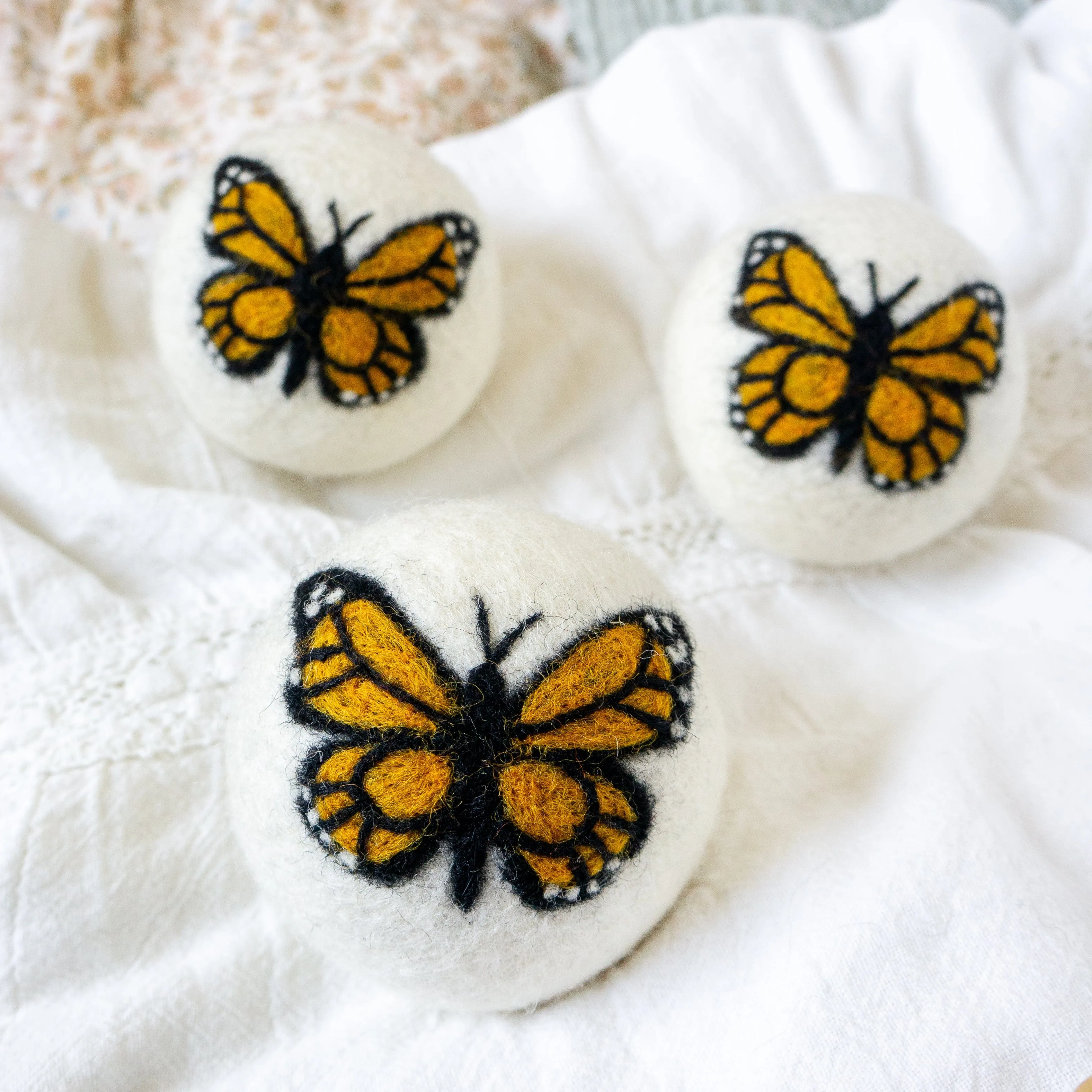 Monarch Butterfly Trio