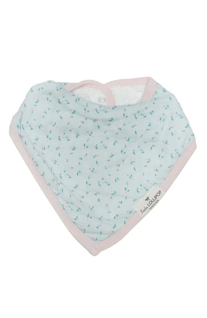 Muslin Bandana Bib Set - Rosey Bloom