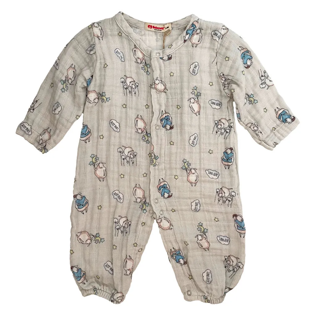 Newborn & Toddler Romper, One-Piece Jumpers in 100% Cotton Muslin