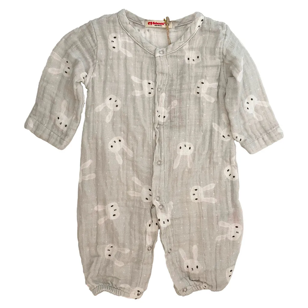 Newborn & Toddler Romper, One-Piece Jumpers in 100% Cotton Muslin