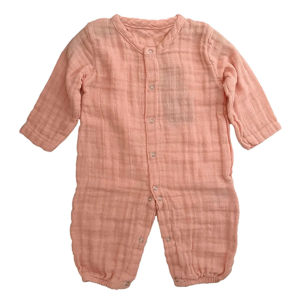 Newborn & Toddler Romper, One-Piece Jumpers in 100% Cotton Muslin