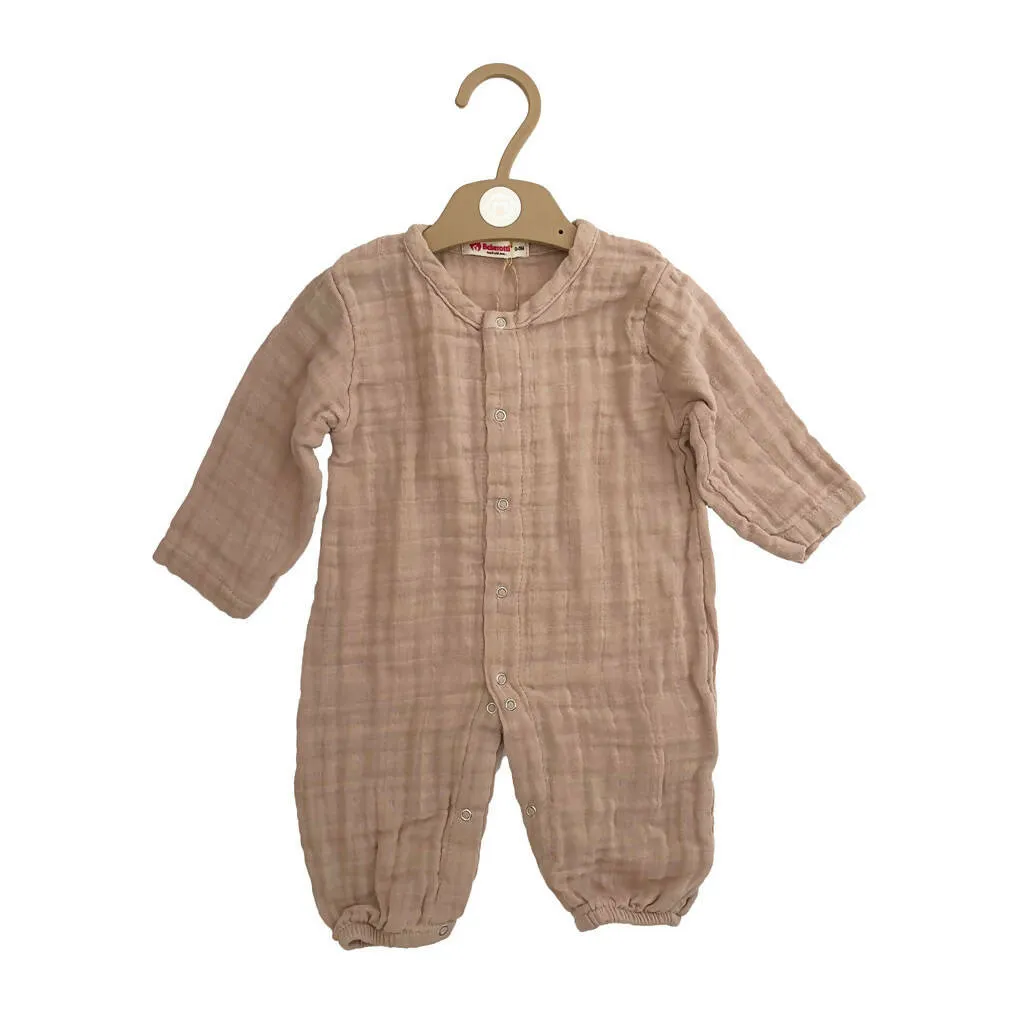 Newborn & Toddler Romper, One-Piece Jumpers in 100% Cotton Muslin