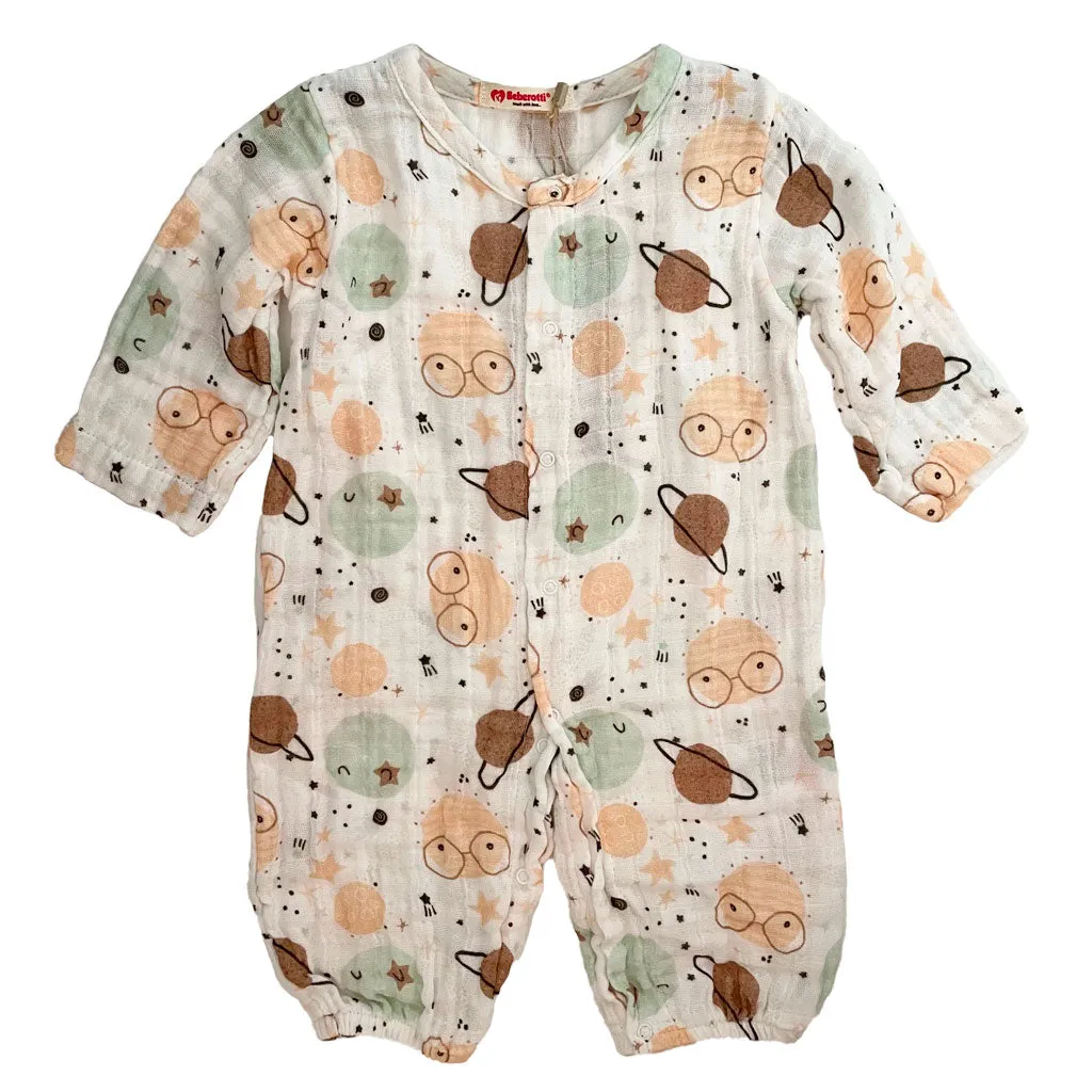 Newborn & Toddler Romper, One-Piece Jumpers in 100% Cotton Muslin