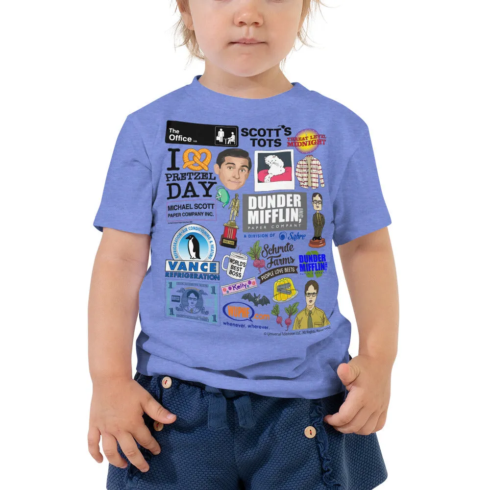 Office Icons Toddler Tee