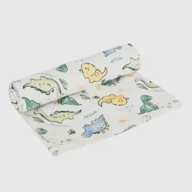 Organic Baby Dinosaur Swaddle Blanket