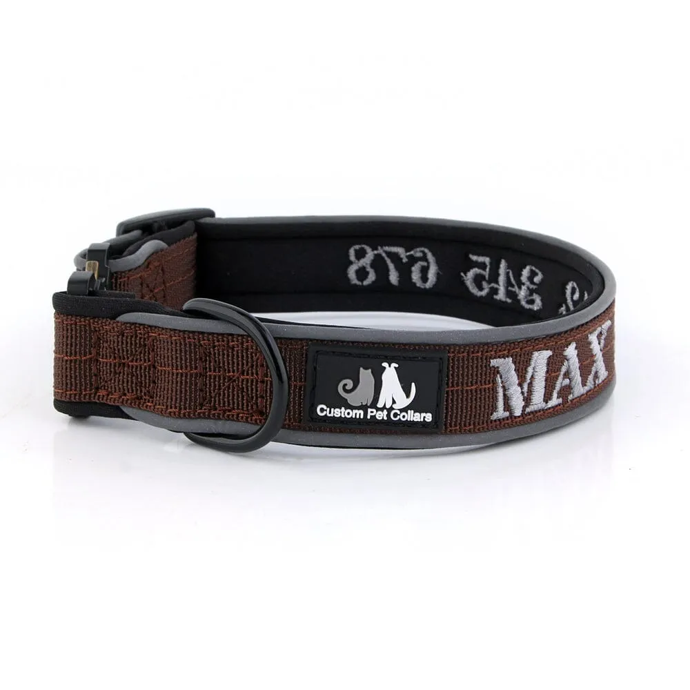 Personalised Embroidered Tactical Dog Collar