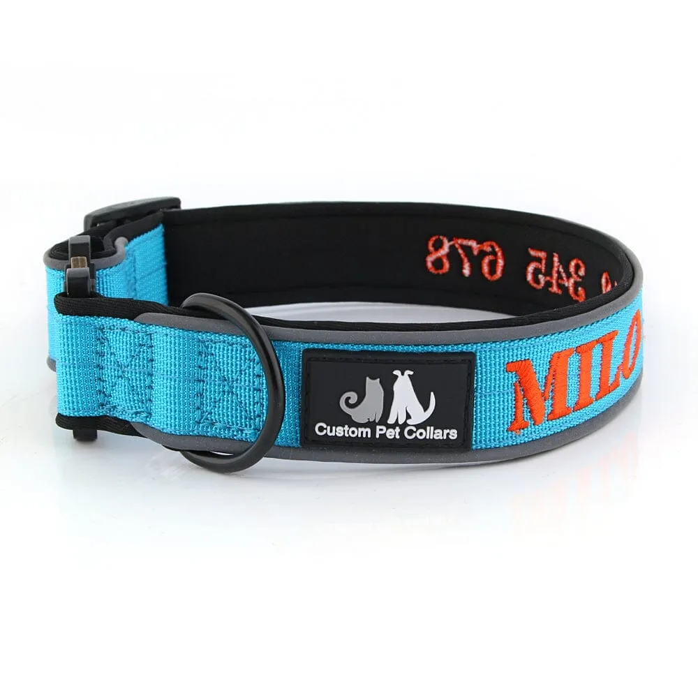 Personalised Embroidered Tactical Dog Collar