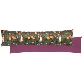 Pineberry Forest Velvet Draught Excluder Multicolour