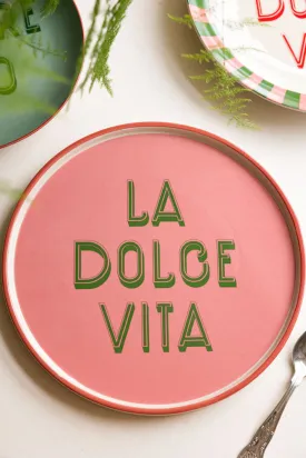 Pink La Dolce Vita Plate