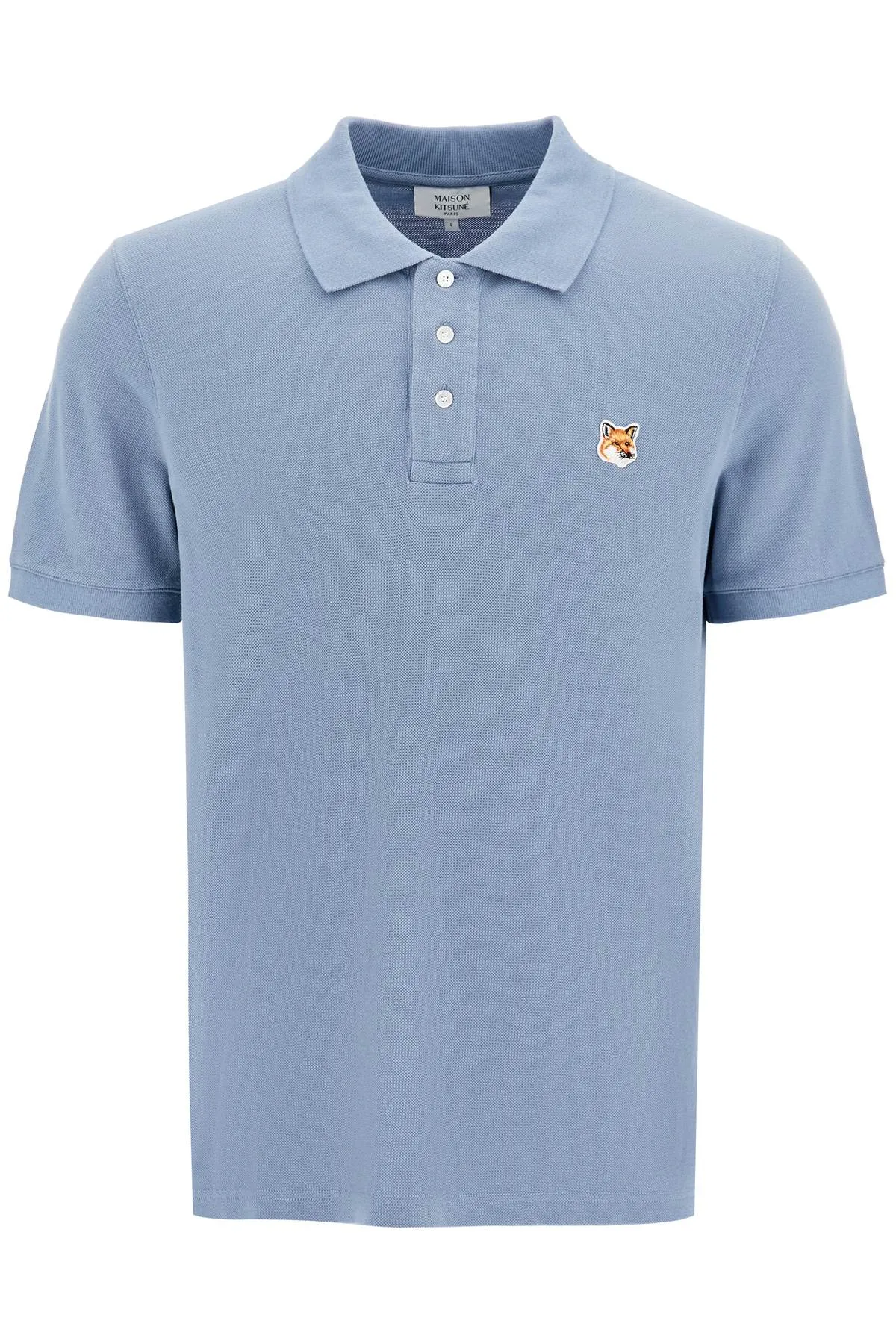 "regular fit fox head polo shirt LM00208KJ7002 MOONLIGHT BLUE