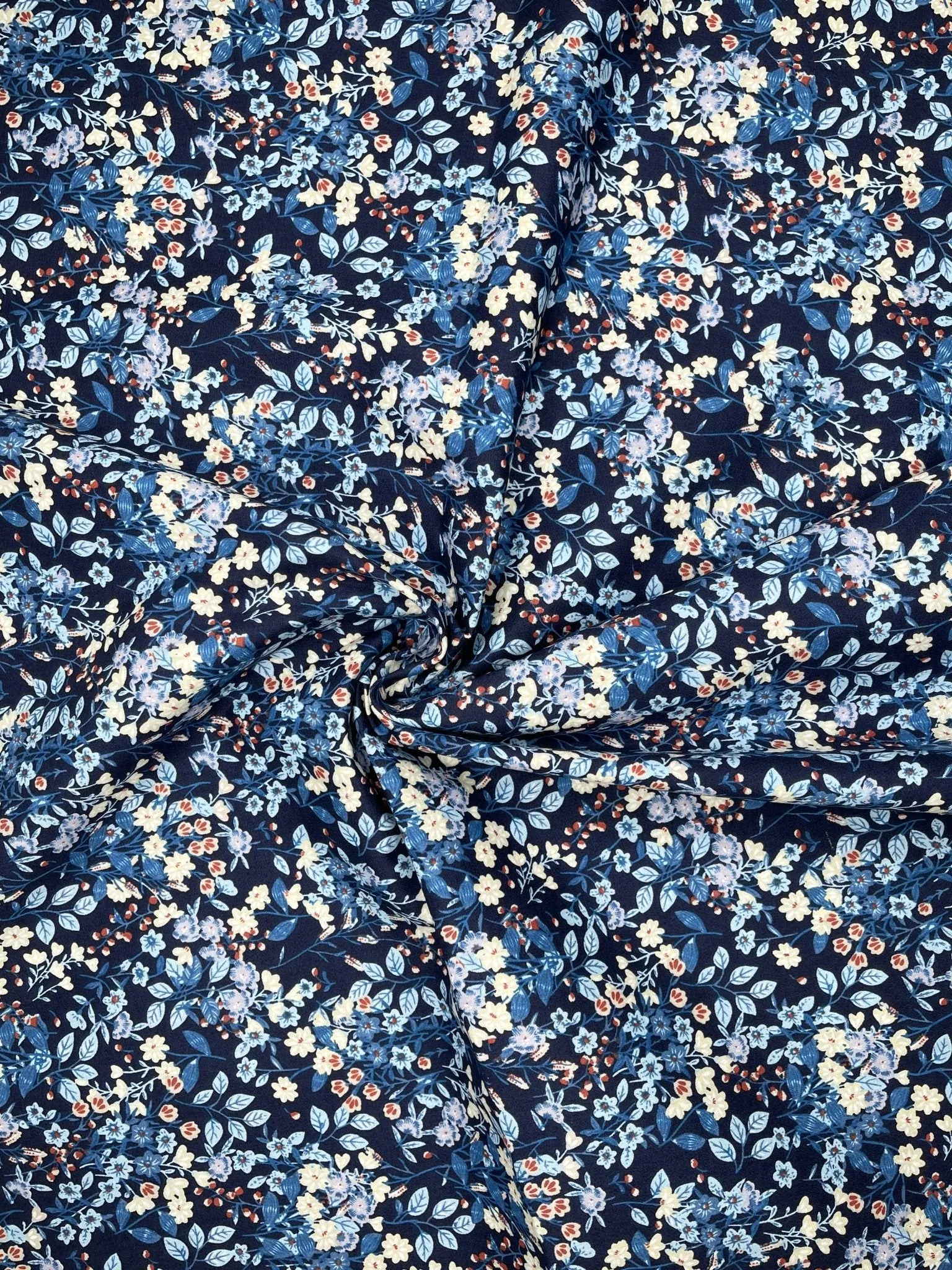 Summer Vibes Floral  Print  - Washed 100% Cotton Poplin  - 8061