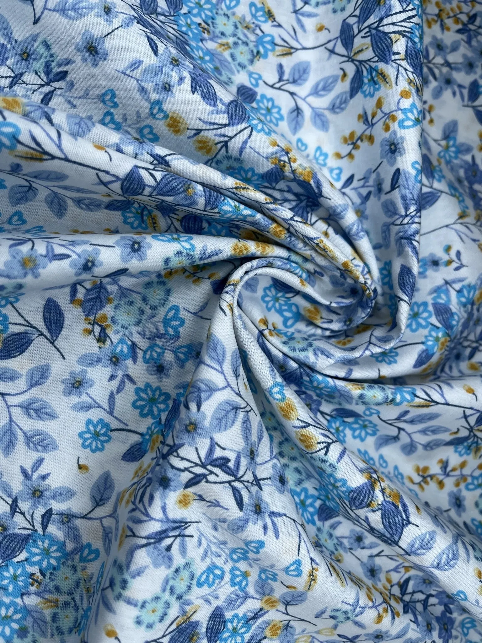 Summer Vibes Floral  Print  - Washed 100% Cotton Poplin  - 8061