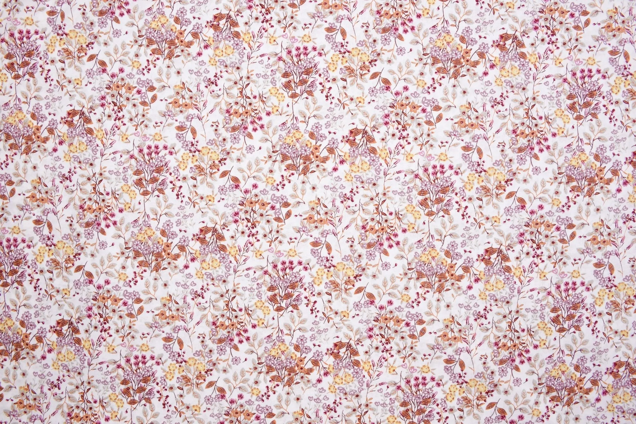 Summer Vibes Floral  Print  - Washed 100% Cotton Poplin  - 8061