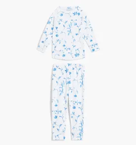 The Baby PJ Set - Blue Botanical