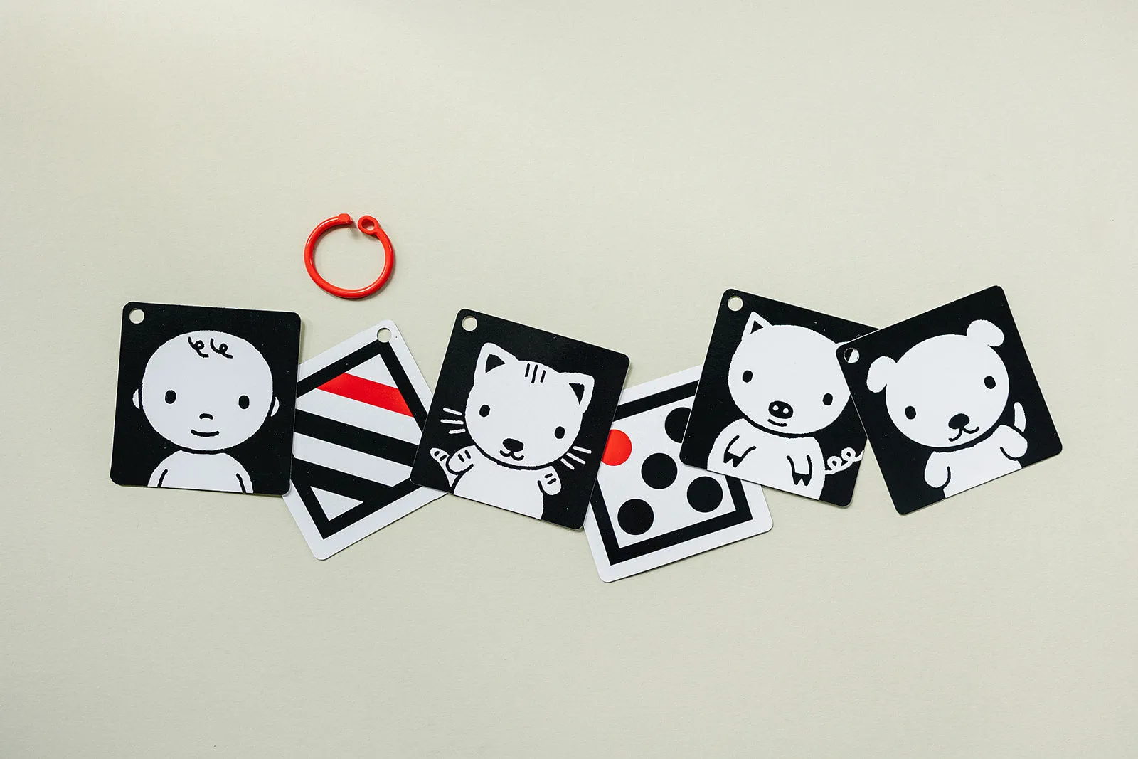 The Original, High Contrast (Black, White, Red) Flashcards for Baby