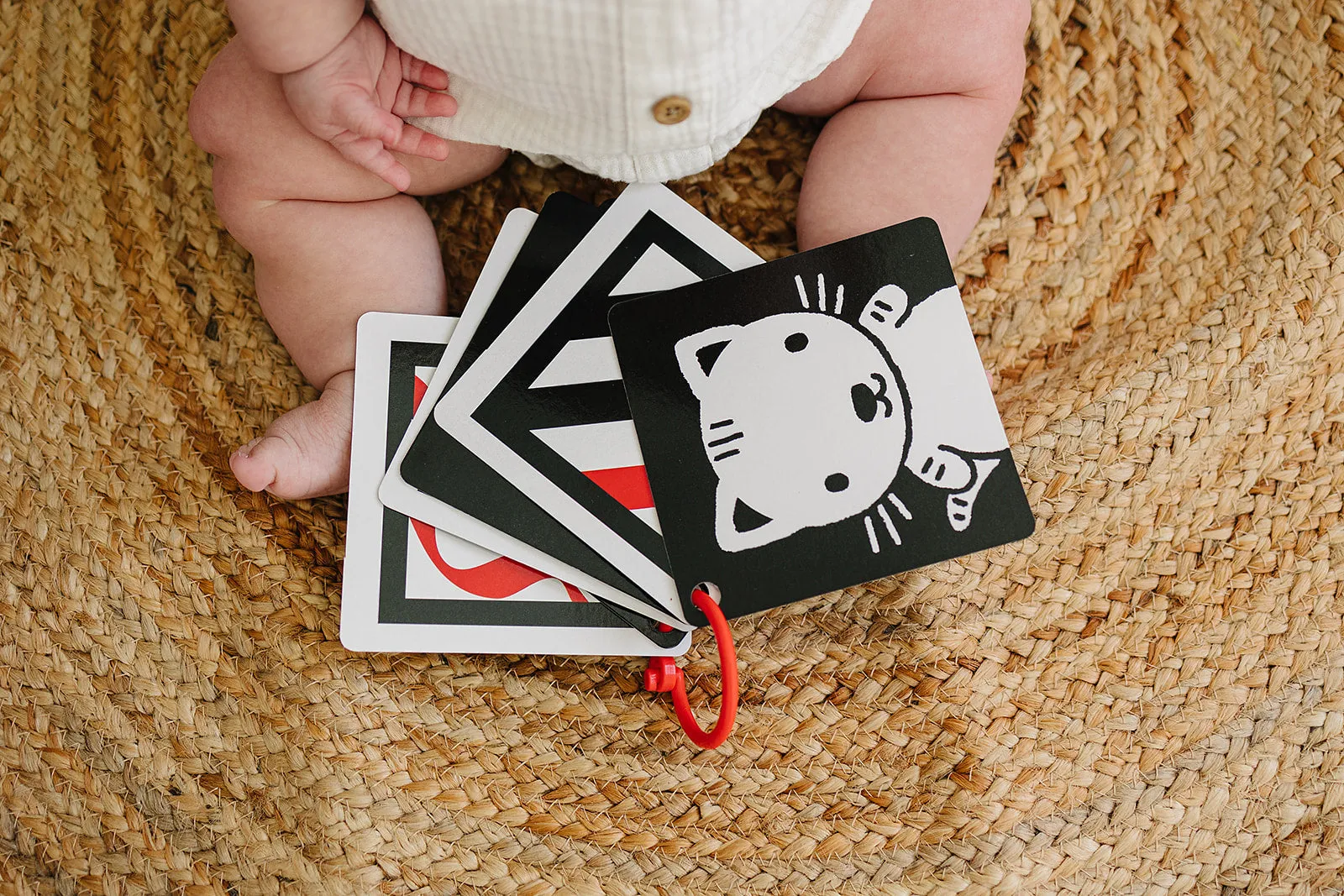 The Original, High Contrast (Black, White, Red) Flashcards for Baby