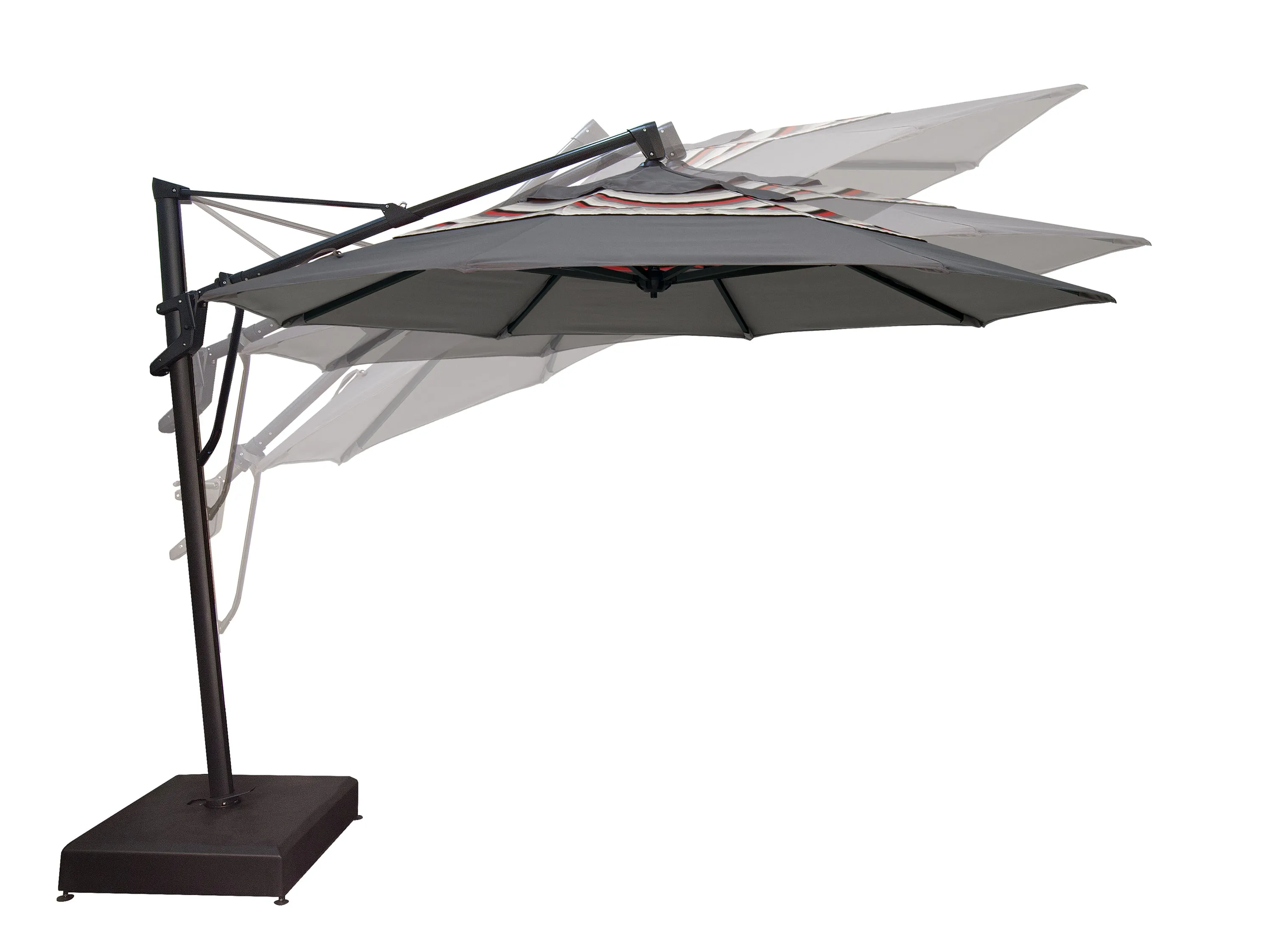 Treasure Garden 11' Octagon Cantilever Umbrella - AKZ PLUS- O'bravia Fabric (Polyester)