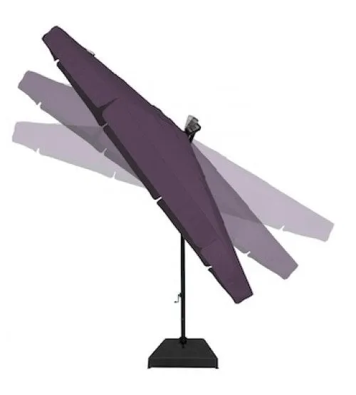 Treasure Garden 11' Octagon Cantilever Umbrella - AKZ PLUS- O'bravia Fabric (Polyester)