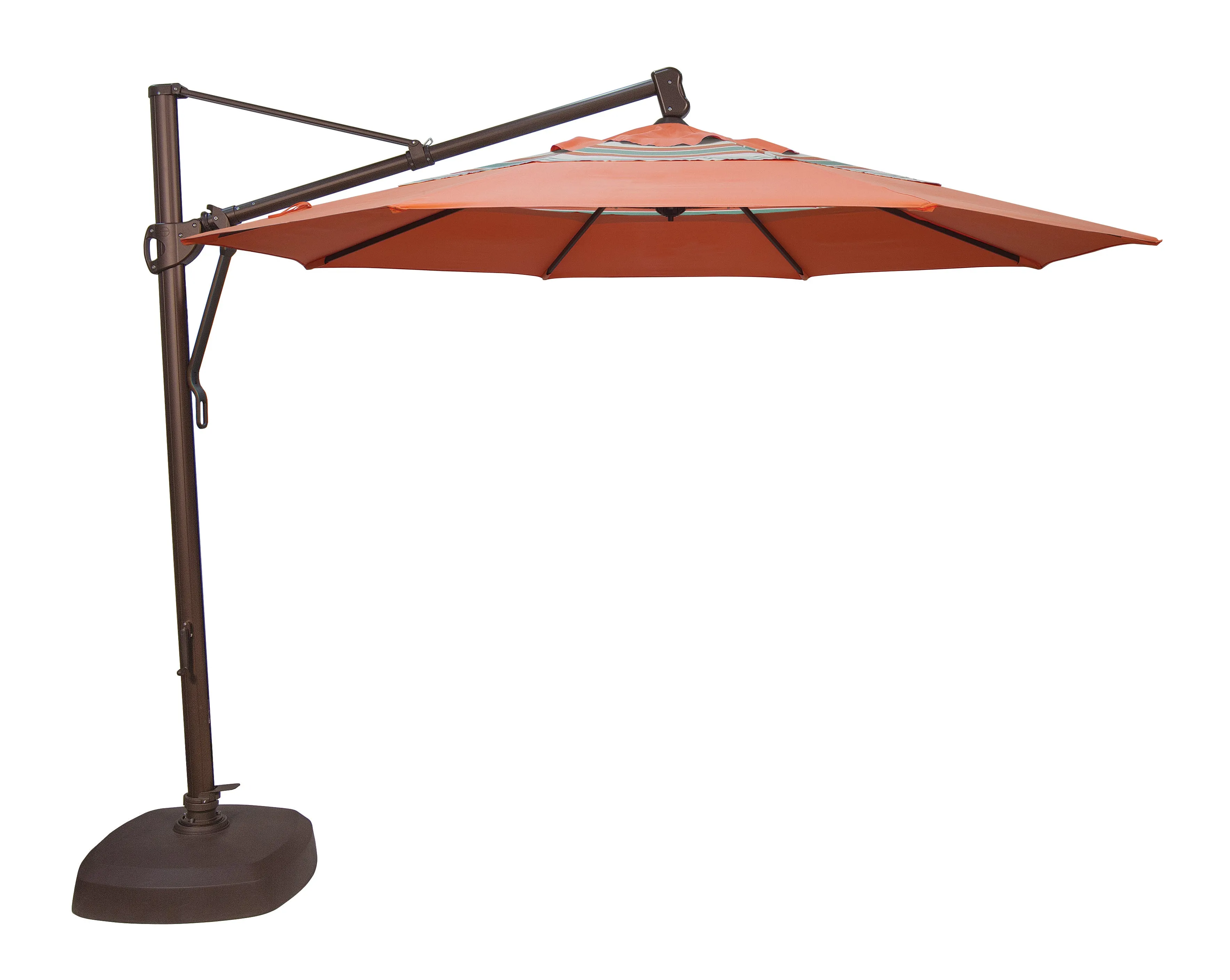 Treasure Garden 11' Octagon Cantilever Umbrella - AKZ PLUS- O'bravia Fabric (Polyester)