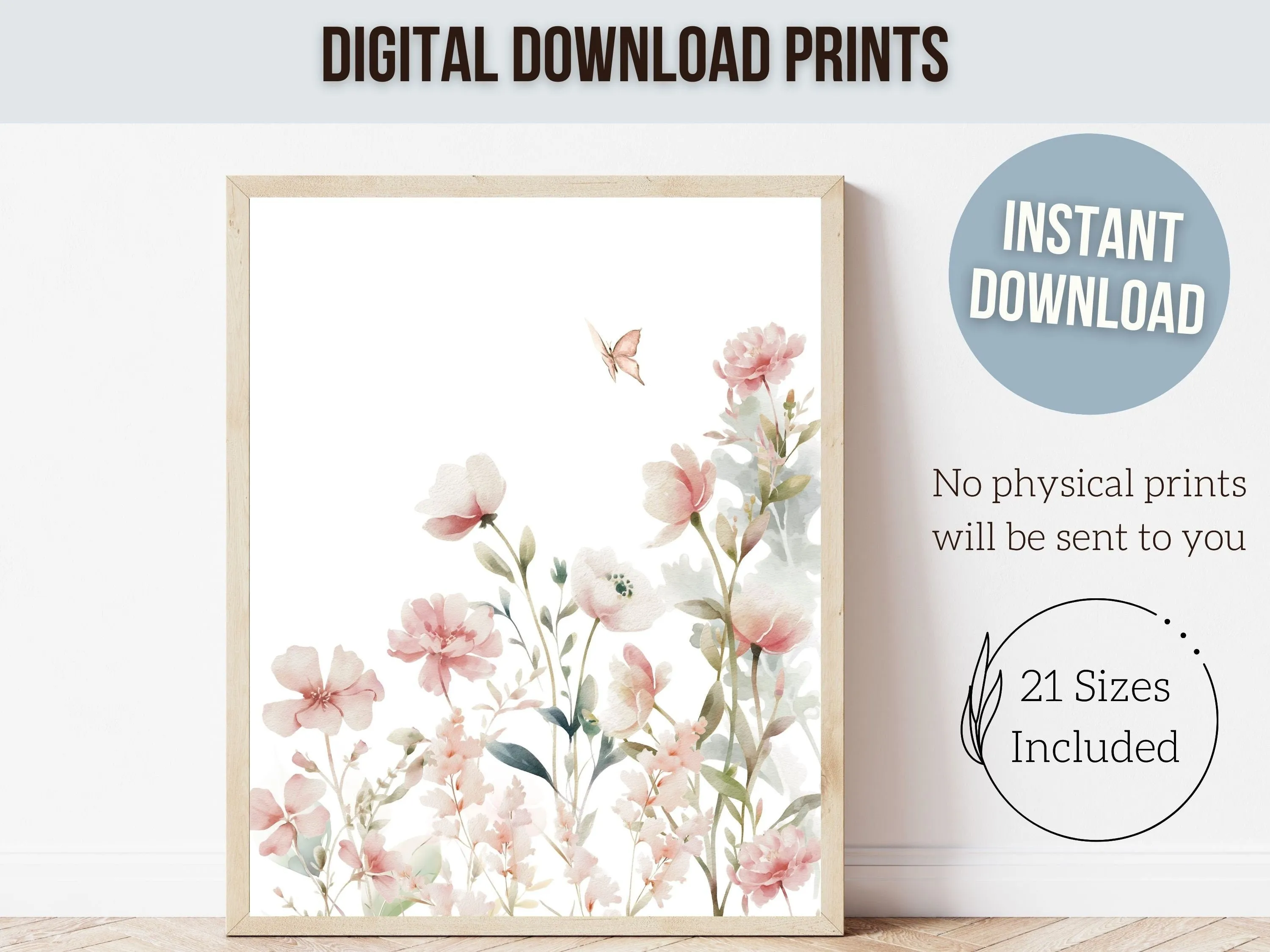 Wildflower Nursery Prints - Set 1