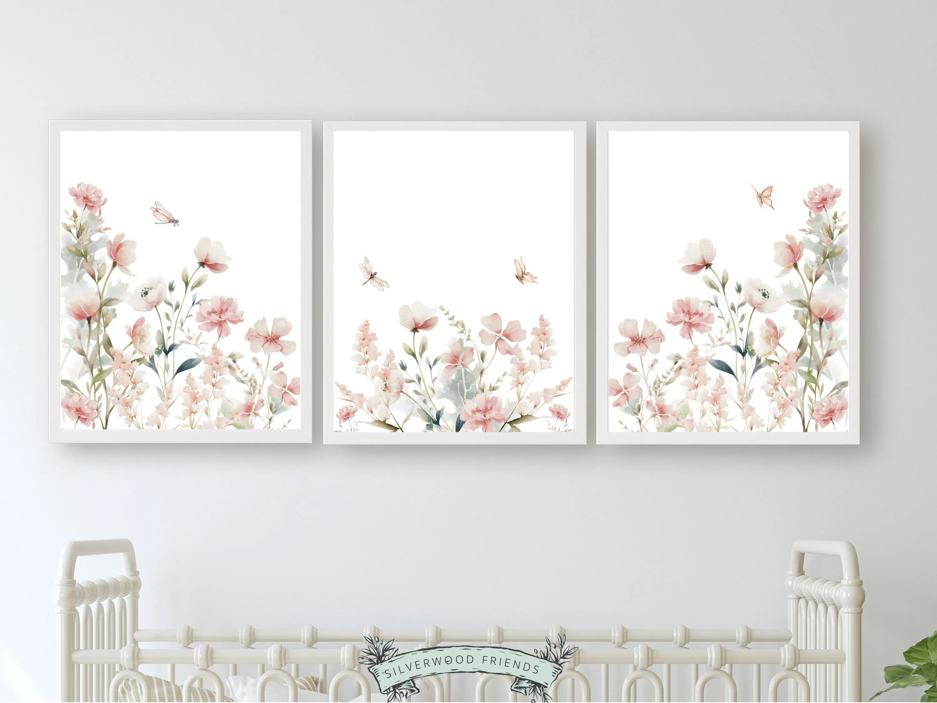 Wildflower Nursery Prints - Set 1