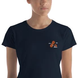 Women's Embroidered T-shirt - Adaptavist Cloud Design CB2